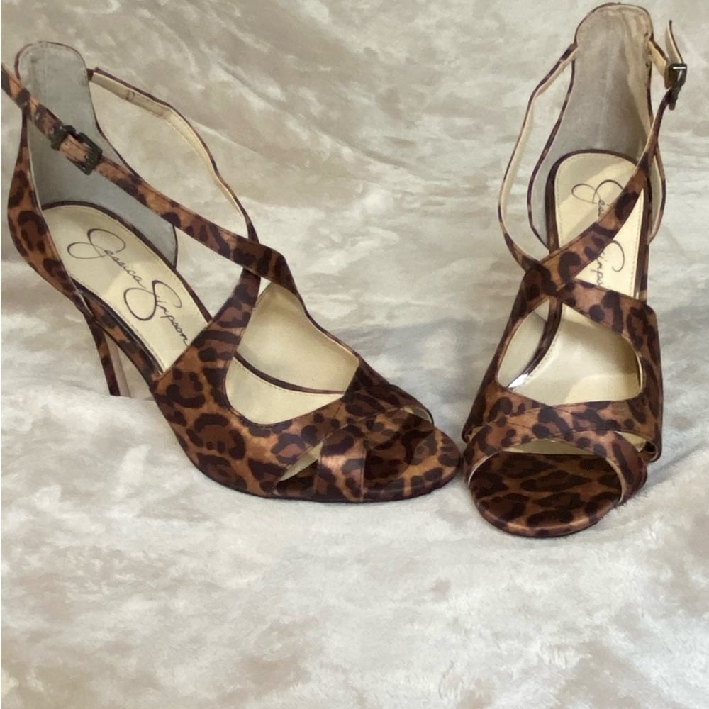 Jessica Simpson Averie Brown Leopard Heels